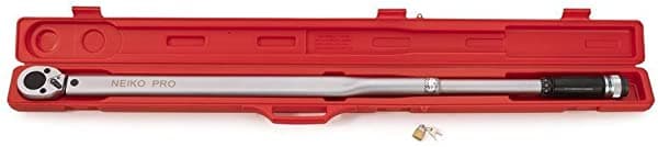 Neiko Pro 03710B Llave Dinamométrica Sae Ajustable De 3/4 Pulgadas Con Ajustes De Clic De Torsión De 100 A 700 Pies Fabricada Con Acero Crv 48 Pulgadas De Longitud