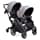Contours Curve Tándem - Cochecito Doble Para Bebés Niños Pequeños O Gemelos - Giro De 360° Múltiples Opciones De Asiento Gris Grafito ZT020-GRA1