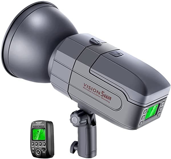 Neewer Vision5 400W 2.4G Ttl Flash Strobe Compatible Con Cámaras Dslr Nikon Monolight Hss 1/8000S Con Disparador Inalámbrico Batería De 6000 Mah Para Cubrir 500 Disparos De Potencia Completos Reciclables En 0.01-2.8 Segundos 10090472