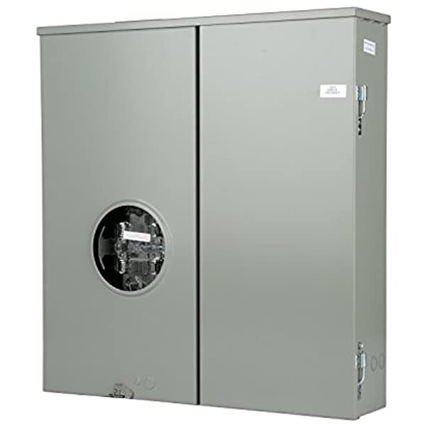 Siemens Mc0816B1400Rltm Medidor Bypass De 400 Amperios Con Palanca De Combinación Principal Lengüetas Y Cubierta Sin Anillos.