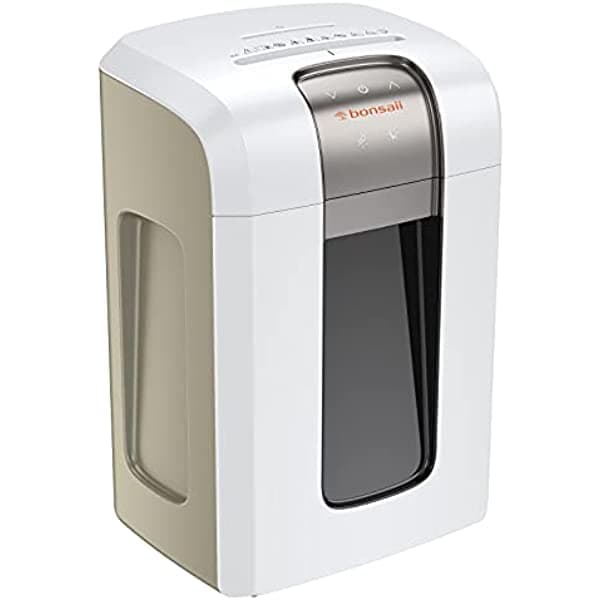 Bonsaii Trituradora De Microcorte Trituradora De Papel De Nivel P-6 Para Uso Doméstico Resistente 240 Minutos 5 Hojas De 7.9 Galones De Alta Capacidad Trituradora De Documentos Comerciales Para Cd/Tarjetas De Crédito - 5S30