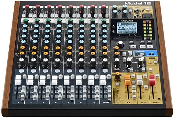Tascam Model 12 Estudio de Grabación, Mezclador, Interfaz de Audio USB y Controlador DAW Multitrack de 12 pistas