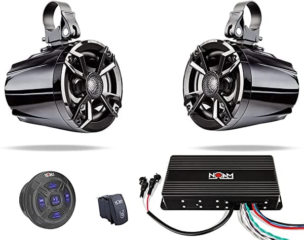 Noam Nutv5 - Sistema De Altavoces Estéreo Bluetooth Para Atv/Carrito De Golf/Utv