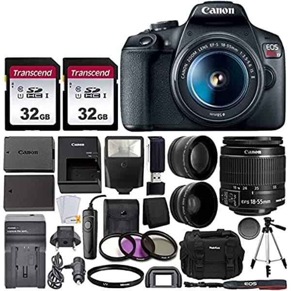 PHOTO4LESS Canon Eos Rebel T7 Dslr - Paquete De Cámara Y Lente Canon T7