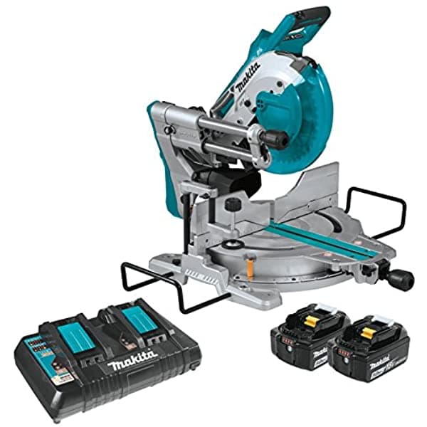 Makita Xsl06Pt 18V X2 Lxt Litio-Ion (36V) Sin Escobillas Inalámbrica De 10" Doble Bisel Deslizante Compuesto Sierra De Inglete Con Kit Láser (5.0Ah)