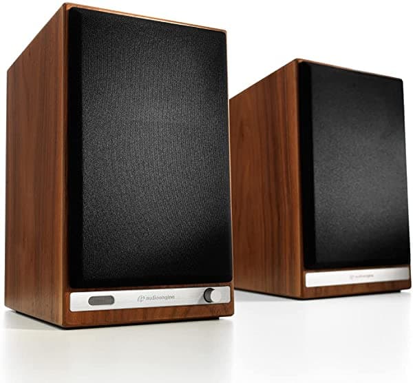 Audioengine Altavoces Estéreo Hd6 De 150 W Sistema De Música Para El Hogar Con Bluetooth Aptx Hd Audio Aux Óptico Rca 24 Bits Dac (Nogal) HD6-WAL
