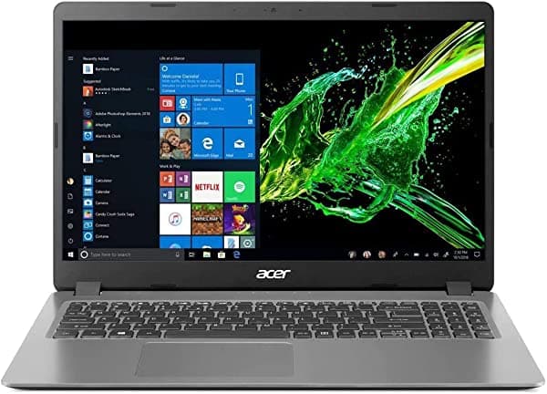 Acer Aspire 3 Intel Core I5-1035G1 8Gb 256Gb Ssd 15.6" Full Hd (1920 X 1080) Win 10 Laptop A315-56-594W