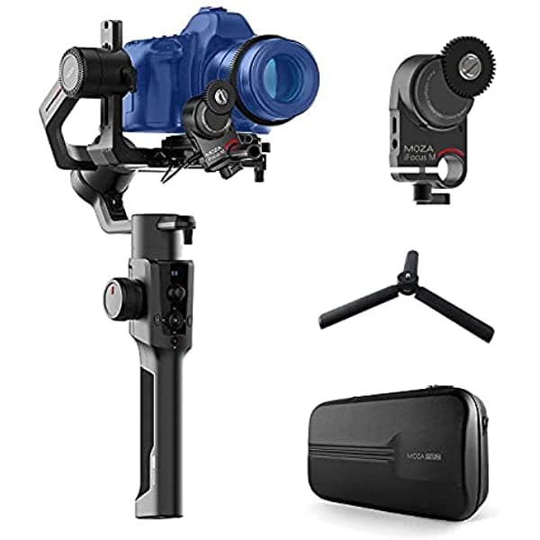 Moza Air 2 Con Motor Inalámbrico iFocus-M Estabilizador Gimbal De 3 Ejes Carga Útil De 9 Libras 8 Modos De Seguimiento De 16 Horas De Tiempo De Ejecución Para Cámaras De Cine De Bolsillo Sin Espejo Cabezal Multifunción Y Estuche Rígido Incluido 0AIR002
