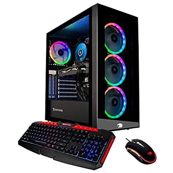 Ibuypower Pro Gaming Pc Computadora Desktop Element Mr9270 (Intel Core I7-9700F 3.0Ghz Nvidia Geforce Rtx 2060 6Gb 16Gb Ddr4-2666 Ram 1Tb Hdd 240Gb Ssd Wifi Incluido Windows 10 Vr Ready) Negro