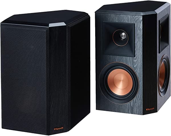 Klipsch RP-502S Surround Speakers Par Ebony Altavoces de Alta Fidelidad, Sonido Envolvente, Reference Premiere