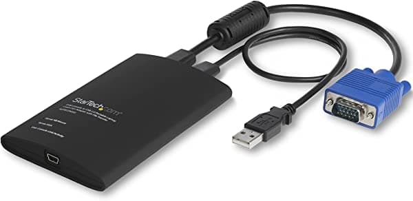 StarTech.com - Adaptador USB Para Crash Cart - Transferencia De Archivos Y Video - Portátil Para Sala De Servidores Notebook A Crash Cart Consola KVM (NOTECONS02)