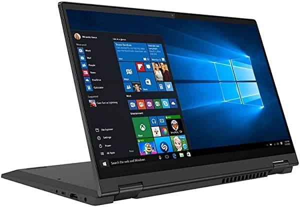 Lenovo IdeaPad Flex 5 - Notebook 2 En 1 Pantalla Táctil IPS FHD De 14.0 Pulgadas AMD Ryzen 7 4700U Cámara Web Teclado Retroiluminado Lector De Huellas Dactilares USB-C HDMI Windows 10 Home (8 GB De RAM SSD PCIe De 512 GB)