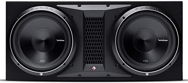 Rockford Fosgate P3-2X12 Punch Dual P3 - Subwoofer Con Puerto De Recinto Cargado De 12 Pulgadas