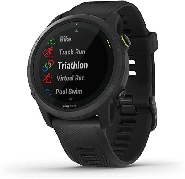 Garmin Forerunner 745 Reloj De Correr Gps Estadísticas De Entrenamiento Detalladas Y Entrenamientos En Dispositivo Funciones Esenciales De Reloj Inteligente Color Negro 010-02445-00