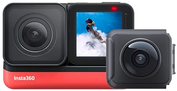 Insta360 ONE R Twin Edition - Cámara de Acción 4K y Cámara 360 5.7K, Lentes Intercambiables, Estabilización, Impermeable IPX8, Pantalla Táctil, Edición AI CINAKGP/A