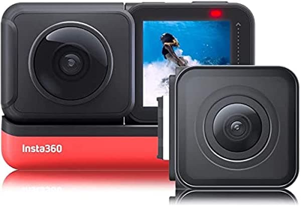 Insta360 One R Twin Edition Con Mods De Gran Angular De 360 Grados Y 4K Color Negro CINAKGP/A