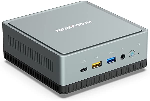 Minisforum DeskMini UM350 Mini PC AMD Ryzen 5 3550H DDR4 16GB RAM + 512GB NVMe SSD Computadora De Escritorio HDMI/DP/USB-C 4K60Hz Triple Pantalla 2.5G LAN Radeon Vega 8 Graphics UM250(16+512)