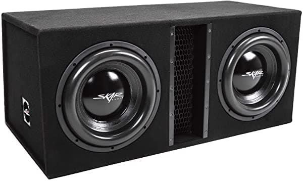 Skar Audio Caja De Subwoofer Ventilada De La Serie Evl Doble De 12 Pulgadas Y 5000 W | Evl-2X12D4