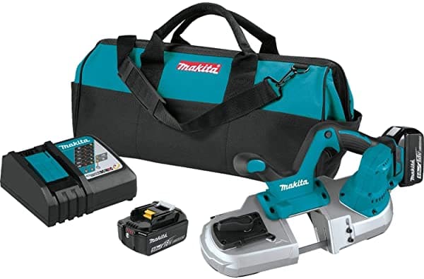 Makita Xbp03T 18V Lxt Kit De Sierra De Banda Compacta Inalámbrica De Iones De Litio (5.0Ah)
