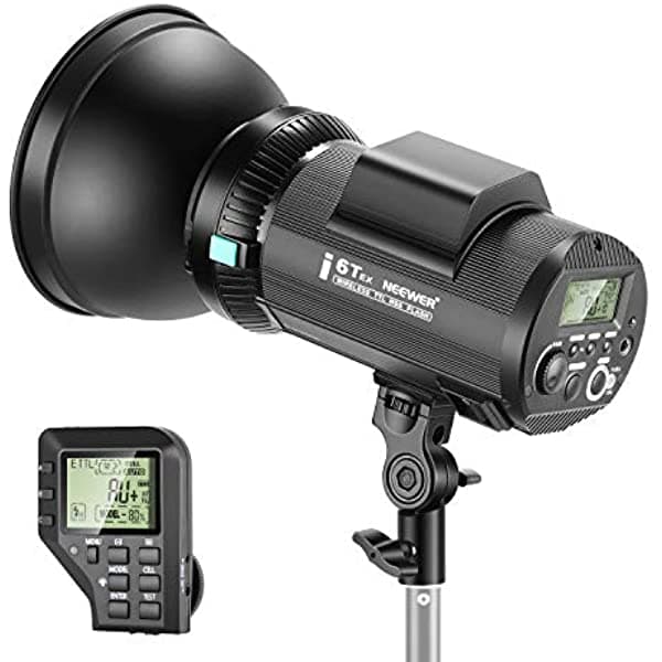 Neewer I6T Ex 600W Ttl Hss Studio Strobe Flash Monolight Compatible Con Canon 2.4G Disparador Inalámbrico / Lámpara De Modelado / Reciclaje En 0.2-1 Seg/Batería De Litio (Hasta 400 Flashes De Potencia Completa) Soporte Bowens 10095934