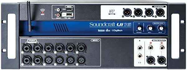 Soundcraft Ui16 Consola Mezcladora Digital de 16 Entradas con Control Remoto Ideal para Estudios y Presentaciones