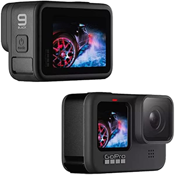 GoPro HERO9 Black E-Commerce Packaging: Cámara de Acción a Prueba de Agua con LCD Frontal y Pantalla Táctil Trasera, Video 5K, Fotos 20MP, Streaming 1080p, Webcam, Estabilización CHDNH-B32
