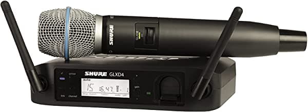 Shure Glxd24/B58 Sistema Voces Digital Inalámbrico Con Micrófono De Mano Beta 58A Z2 GLXD24/B87A-Z2