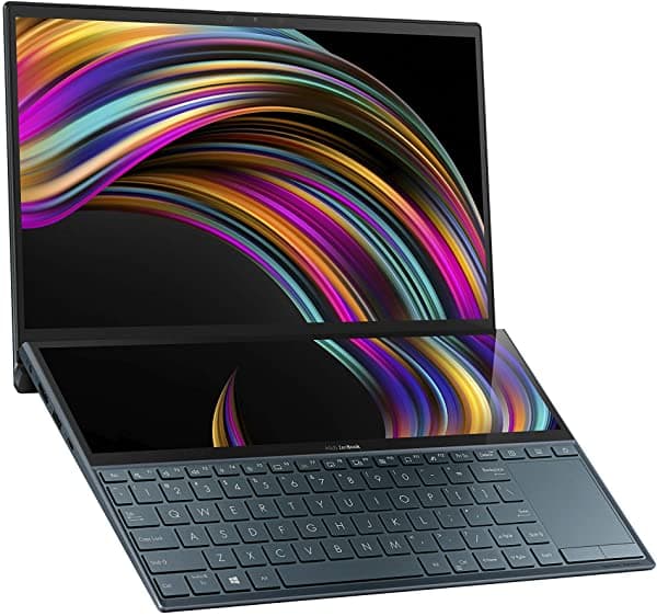 ASUS ZenBook Duo UX481 14" FHD Touch, Intel Core i7, 8GB RAM, 512GB SSD, ScreenPad Plus, Windows 10 Home, Celestial Blue UX481FA-DB71T