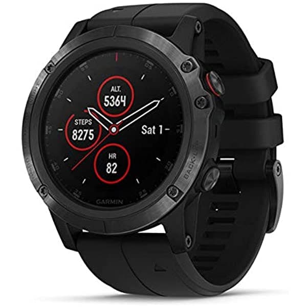 Garmin 010-01989-01 Fenix 5X Plus Ultimate Multisport Gps Smartwatch Negro Banda Negra Especificaciones Europeas