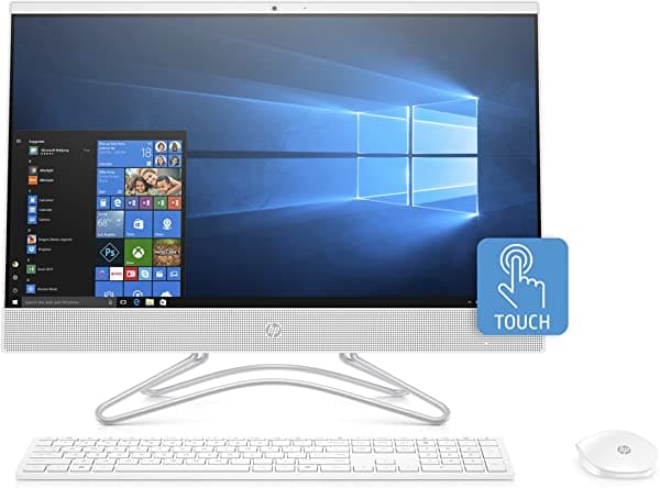 HP 24-f0060 All-in-One Intel Core i5, 12GB RAM, 1TB HDD, Windows 10, Blanco, pantalla 24 pulgadas.