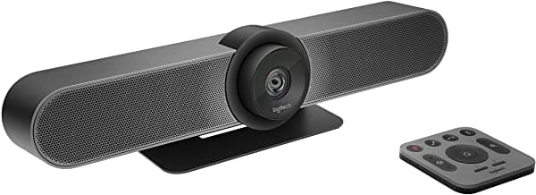 Logitech MeetUp Sistema de Videoconferencia, Ultra HD 4K, 3 Micrófonos, Campo de Visión 120°, Compatible PC/Mac/Laptop/Tablet - Negro 960-001101