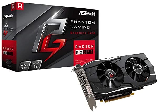 Asrock Phantom Gaming D Radeon Rx 570 Directx 12 Rx570 4G 4Gb 256-Bit Gddr5 Pci Express 3.0 X16 Hdcp Ready Tarjeta De Video 90-GA0K00-00UANF