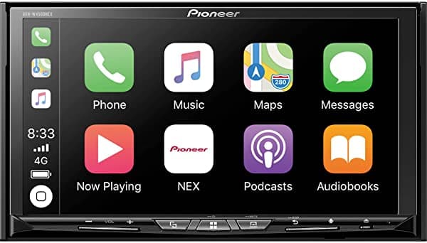 Pioneer AVH-W4500NEX - Estéreo para Auto con Doble DIN, Inalámbrico para Android Auto, Apple CarPlay, In-Dash DVD/CD