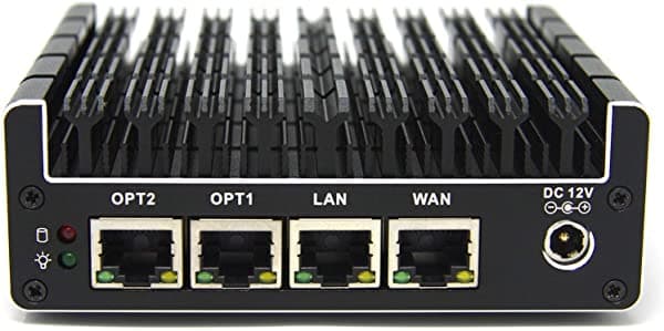 Protectli Vault FW4B - Micro Appliance Cortafuegos de 4 Puertos/Mini PC - Intel Quad Core AES-NI, 8 GB de RAM, 120 GB mSATA SSD FW4B-0-8-120