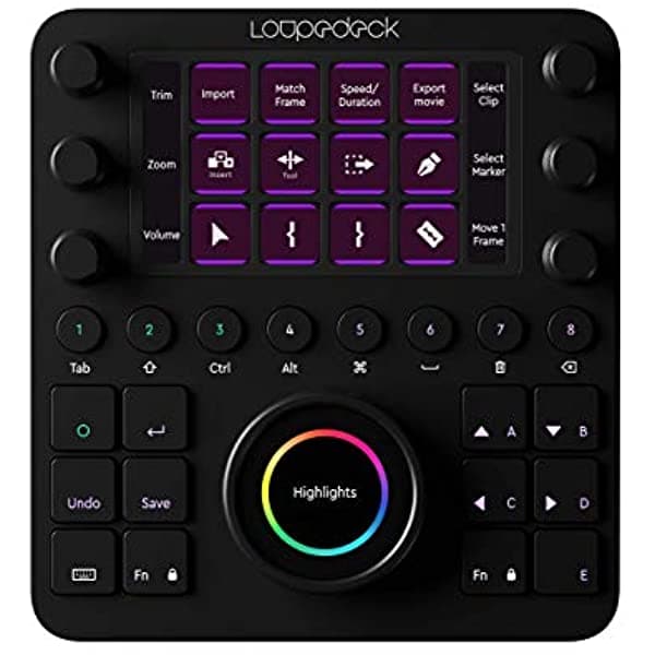 Loupedeck Creative Tool - Consola De Edición Personalizada Para Fotos Vídeo Música Y Diseño LOLDCT