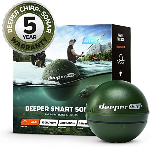 Deeper Fishfinder Más Profundo Chirp+ Smart Sonar Verde Militar Con Gps DP3H10S10