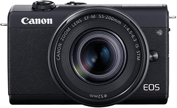 Canon Eos M200 - Cámara De Vlogging Digital Compacta Sin Espejo Con Lente Ef-M De 0.591-1.772 In Soporte De Video Vertical 4K Panel Táctil Lcd De 3.0 Pulgadas Wi-Fi Integrado Y Tecnología Bluetooth Color Negro 3699C009