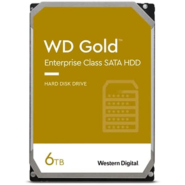 Western Digital Wd Gold Wd1005Fbyz Disco Duro De 1 Terabyte Centro De Datos De 7200 Rpm Class Sata De 6 Gigabytes Por Segundo Con Cache De 128 Megabytes De 3.5 Pulgadas. WD6002FRYZ