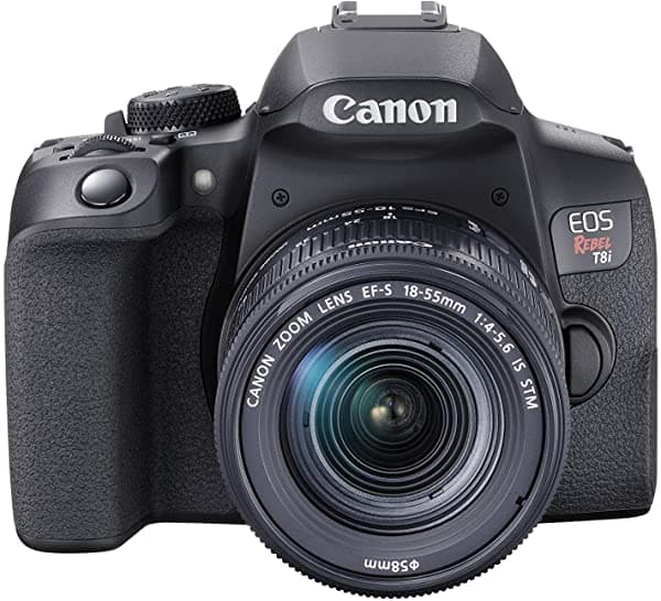 Canon EOS Rebel T8i Cámara con Lente EF-S 18-55mm is STM, Color Negro