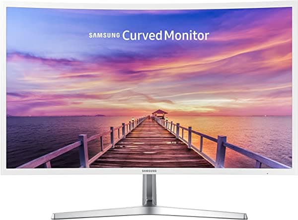 Pantalla Samsung De 32" Full Hd Pantalla Amplia Curvada 16 9 Monitor Con Retroiluminación Led Con Freesync 250 Cd / M² 3000 1 4Ms Magicbright Modo De Juego Modo Eye Saver Vga Hdmi Audífonos Blanco Brillante LC32F397FWNXZA