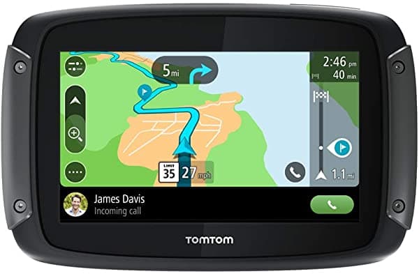 Tomtom Rider 550 Dispositivo De Navegación Gps Para Motocicleta 4.3 Pulgadas Con Mapas Del Mundo Bobinado Específico Para Motocicleta Y Carreteras Montañosas Actualizaciones Vía Wifi Tráfico Y Levas De Velocidad Compatible Con Siri Y Google Now 1GF0.047.00