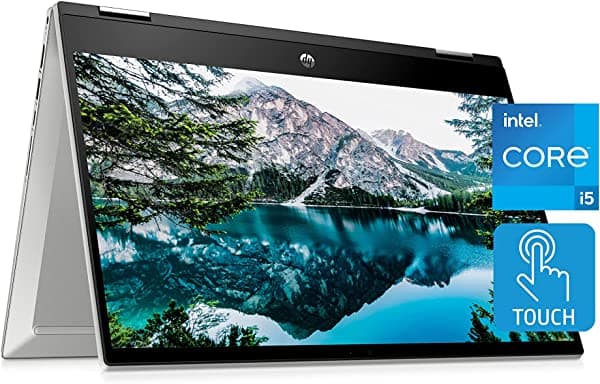 HP Pavilion x360 - Notebook con pantalla táctil de 14 pulgadas Intel Core i5-1135G7 8 GB de RAM 256 GB de almacenamiento SSD pantalla IPS Full HD Windows 10 Home batería de larga duración trabajo y transmisión (14-DW1024NR 2021)