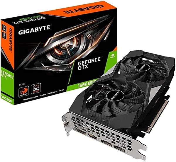 Gigabyte GV-N166SOC-6GD GeForce GTX 1660 Super OC 6G placa de video 2X Windforce Fans 6GB 192-bit GDDR6