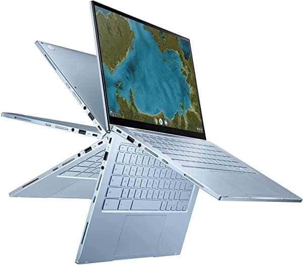 Asus Chromebook Flip C433 2 En 1 Pantalla Táctil De 14 Pulgadas Procesador Intel Core M3-8100Y 8 Gb De Ram 64 Gb De Almacenamiento Emmc Teclado Retroiluminado Plateado Sistema Operativo Cromado C433Ta-As384T