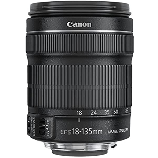 Canon EF-S 18-135mm F/3.5-5.6 IS STM Lente en caja blanca con garantía de 1 año Canon USA 6097B005AA