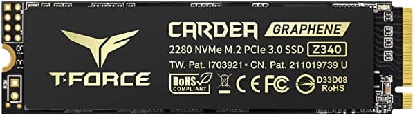 Teamgroup T-Force Cardea Zero Z340 - Disco De 4Tb Con Caché Dram Slc Y Lámina De Grafeno Y Cobre 3D Nand Tlc Nvme Pcie Gen3 X4 M.2 2280 Gaming Ssd Interno Lectura/Escritura 3500/2900 Mb/S Tm8Fp9004T0C311