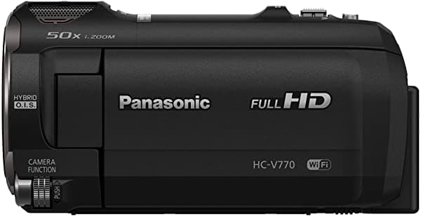 Panasonic Videocámara Full Hd Hc-V770 Zoom Óptico De 20X Sensor Bsi De 1/2.3 Pulgadas Captura Hdr Teléfono Inteligente Wifi Grabación De Vídeo Multiescena (Negro) HC-V770K