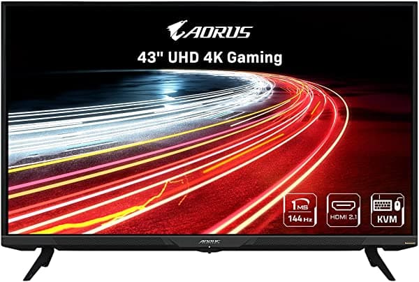 Gigabyte Aorus Fv43U 43" 144Hz 2160P Hbr3 Nvidia G-Sync Compatible Exclusivo Incorporado Anc Pantalla 3840X2160 1Ms Tiempo De Respuesta Hdr 96% Dci-P3 1X Displayport 1.4 2X Hdmi 2.1 2X Usb 3.0 1X Usb C AORUS FV43U-SA
