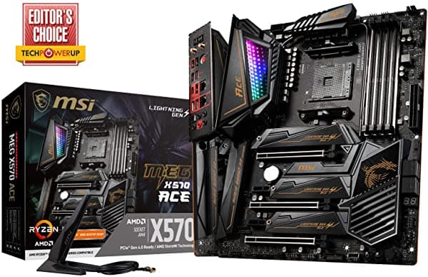 Msi Placa Base Meg X570 Ace (Amd Am4 Ddr4 Pcie 4.0 Sata 6Gb/S M.2 Usb 3.2 Gen 2 Ax Wi-Fi 6 2.5G Lan Atx)