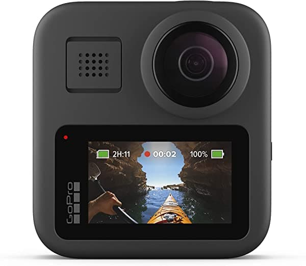 Gopro Max - Video Impermeable 360 + Camara Touch Tradicional Pantalla Spherical 5.6K30 Hd Video 16.6Mp 360 Fotos 1080P Estabilización De Transmisión CHDHZ-201